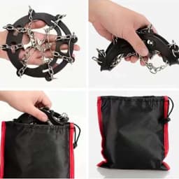Winter Outdoor Hiking Climbing Snow Spikes Crampons Cleats Chain Claws Grips Boots Cover Ice Gripper Spike for Shoes Anti Slip