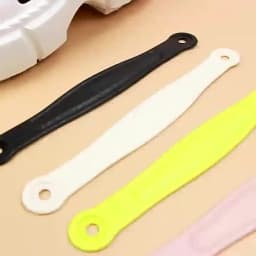[New] Fashion Hole Shoes Accessories Beach Slippers Sandals Straps Detachable With Rivets DIY Shoe Decoration Replacement