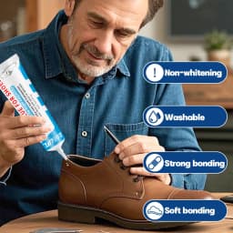 Loolifl, 60ml Strong Universal Shoe Glue Professional Repair Sports Shoes/Boots/Leather Cracks, Safe and Stable