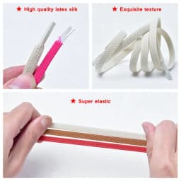 18 Colors Free to Match Elastic Shoelaces Lock Lazy Laces Flat Multi Color Options No Tie Shoelace Round Capsule Metal