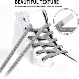 18 Colors Free to Match Elastic Shoelaces Lock Lazy Laces Flat Multi Color Options No Tie Shoelace Round Capsule Metal