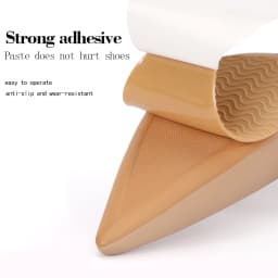 1/2PCS Anti-Slip Shoe Sole Stickers, Trimmable Self-Adhesive Rubber Anti-Wear Sole Protector for Sneakers & High Heels