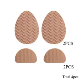 4 Pieces of Anti Slip Rubber Shoe Sole Pads - Can Enhance Stability, Noise Reduction, and Protect Shoe Insoles