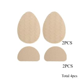 4 Pieces of Anti Slip Rubber Shoe Sole Pads - Can Enhance Stability, Noise Reduction, and Protect Shoe Insoles