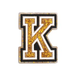 1/19PCS Muscle Series Shoe Charms Accessories,Dumbbell Pins for Shoe Decorations,26 Gold Letter Sandals Clogs Buckles