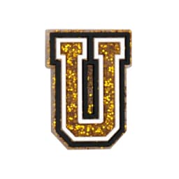 1/19PCS Muscle Series Shoe Charms Accessories,Dumbbell Pins for Shoe Decorations,26 Gold Letter Sandals Clogs Buckles