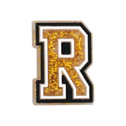 1/19PCS Muscle Series Shoe Charms Accessories,Dumbbell Pins for Shoe Decorations,26 Gold Letter Sandals Clogs Buckles