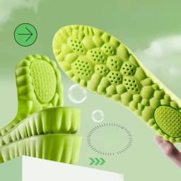 1Pair Height Increase Insoles Breathable Anti-Odor Insole Shock Absorbing Shoe Sole Soft Comfortable Sports Insole Air Insole