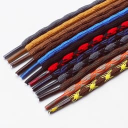 4MM Wave Round Boot Shoe Laces - Heavy Duty Hiking Shoelaces for Work Boots Hiking Shoe - Non Slip Replacement Strings Men Women
