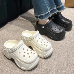 Chunky Platform Clogs Sandals Women Summer Soft Thick Bottom Beach Garden Shoes Woman Slide Non Slip EVA Wedge Slippers