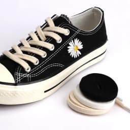 Classic Flat Shoelaces Quality Cotton Shoe Laces Durable Solid Shoelaces for Sneakers Canvas Shoes 100/120/140/160CM 1Pair/2Pair