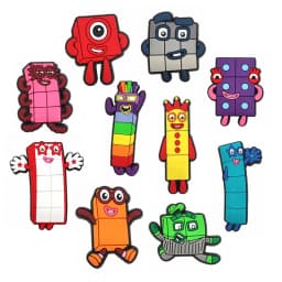 10/50pcs Block Creative Building Blocks Shoe Charms Shoes Accessories Decoration Buckle for Bubble Slides Clog Sandals Crocs