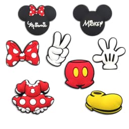 5/8/14Pcs Set Thickened Hi-Q Cute Mickey Minnie Soft PVC Shoe Charms For Slides Sandals DIY Custom Accessories Shoe Hole Decor