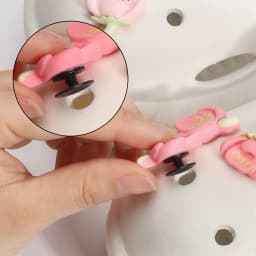 10 PCS Romantic Cherry Blossoms Shoe Charms for Crocs DIY All-match Detachable Shoes Buckle Decoration Accessories Gifts