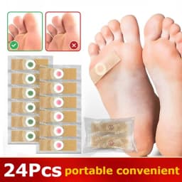 24 Pcs Foot Care Corn Pads Softening Plasters for Hard Skin Callus Removal Adhesive Stickers for Heel Toe Daily Use