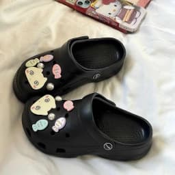 Cute Cat & Fish Shoe Charms 12 Pcs DIY Decorations for Girls Clogs Garden Sandals Gift, No Fasteners Included