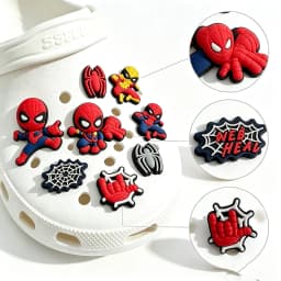 9/21PCS Cartoon Anime Heroes Character Shoe Charm Wholesale PVC Clog Wristband Decor Buckle Detachable DIY Waterproof Party Gift