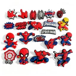 9/21PCS Cartoon Anime Heroes Character Shoe Charm Wholesale PVC Clog Wristband Decor Buckle Detachable DIY Waterproof Party Gift