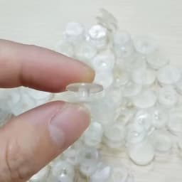 100/200/500PCS Clear & Black Clogs Button Replacement Plastic Shoe Charms Backs Clog Buttons for Sandals DIY Shoe Accessories