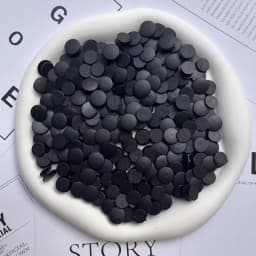 100/200/500PCS Clear & Black Clogs Button Replacement Plastic Shoe Charms Backs Clog Buttons for Sandals DIY Shoe Accessories