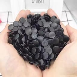 100/200/500PCS Clear & Black Clogs Button Replacement Plastic Shoe Charms Backs Clog Buttons for Sandals DIY Shoe Accessories
