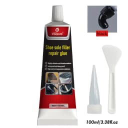 Waterproof Shoe Sole Repair Glue Super Strong - Durable Sealant for Crack Filling, Black Repair Paste for Rubber Materials