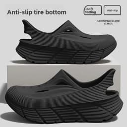 Non-slip hole shoes men's summer 2026 new deodorant stepping on shit feeling outdoor sports eva wear cool slippers men