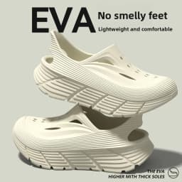 Non-slip hole shoes men's summer 2026 new deodorant stepping on shit feeling outdoor sports eva wear cool slippers men