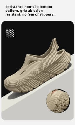 Non-slip hole shoes men's summer 2026 new deodorant stepping on shit feeling outdoor sports eva wear cool slippers men