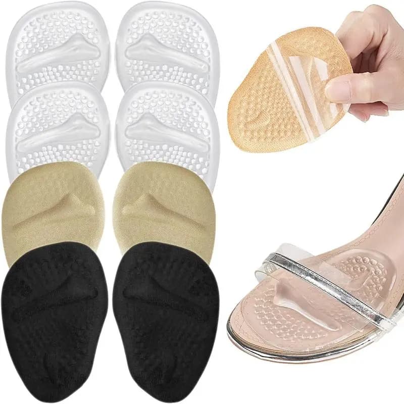 Metatarsal Pads Women Forefoot Pads Stop Feet From Sliding Forward High Heel Comfort Cushion Inserts Non-Slip Resuse Washable