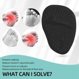Metatarsal Pads Women Forefoot Pads Stop Feet From Sliding Forward High Heel Comfort Cushion Inserts Non-Slip Resuse Washable