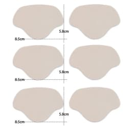 Heel Repair Patches Anti-Wear Heels Protectors Self-Adhesive Heels Pads Suitable for a Variety of Shoes 6Pcs/18Pcs
