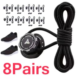 8/4/1 Pairs No-Tie Shoe Locks Rotating Buckles for Sports Shoes Unisex Quick Adjust Design Pre-Installed Shoe Accessories