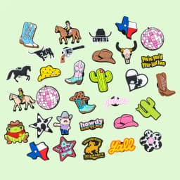 1/11pcs Cowboy Cowgirls Style Shoe Charms for Women Girls, Cactus Shoe Charms Decorations Accessories Pins for Kids,Clog Buckles