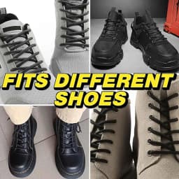 Solid Black Color Round Shoe Laces for Sneakers, Boots and Athletic Shoes, Shoe Strings