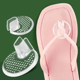 Soft Silicone Forefoot Cushion Pads Anti-Slip Transparent Toe Protectors for Flip Flops Sandals Comfortable Shoe Inserts