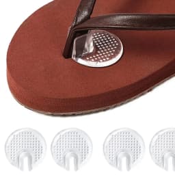 Soft Silicone Forefoot Cushion Pads Anti-Slip Transparent Toe Protectors for Flip Flops Sandals Comfortable Shoe Inserts