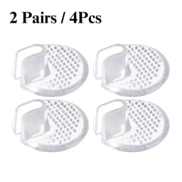 Soft Silicone Forefoot Cushion Pads Anti-Slip Transparent Toe Protectors for Flip Flops Sandals Comfortable Shoe Inserts