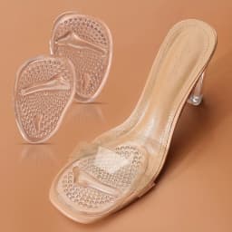 Soft Silicone Forefoot Metatarsal Pads Non-Slip Ball of Foot Cushions for Women High Heels Sandals Pain Relief Comfortable