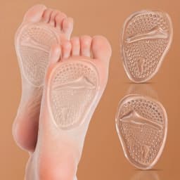 Soft Silicone Forefoot Metatarsal Pads Non-Slip Ball of Foot Cushions for Women High Heels Sandals Pain Relief Comfortable