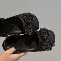 Elegant Bow Shoes Charms Faux Diamond DIY Fashion Ballet Clogs Accessories Suitable for Hole Shoes Sandals Holidays Party Gifts