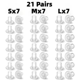21 Pairs Grass High Heel Protectors, Clear Heel Stoppers for Walking on Grass and Uneven Floor,Sinking into Grass (S/M/L)