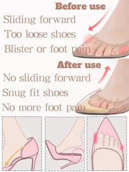 1-4Pairs Sponge Forefoot Insert Pad for Women High Heels Toe Plug Half Sponge Shoes Cushion Feet Filler Insoles Anti-Pain Pads