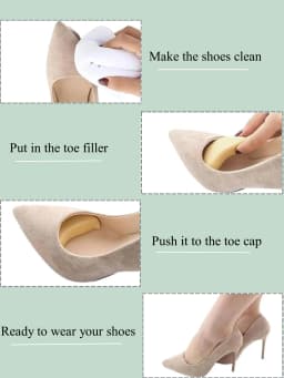 1-4Pairs Sponge Forefoot Insert Pad for Women High Heels Toe Plug Half Sponge Shoes Cushion Feet Filler Insoles Anti-Pain Pads