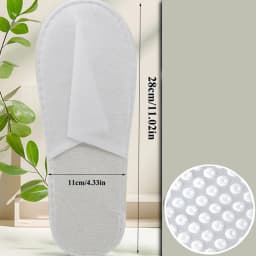 1pc/5pcs/10pcs/20pcs Comfortable Disposable Slippers, Breathable and Non-Slip Thick Sole, Closed Toe, Suitable for Men and Women