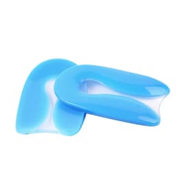 Silicone Gel U-Shaped Heel Pad Soft Shock Absorption Rear Foot Cushion Shoe Insole for Comfort Foot Care