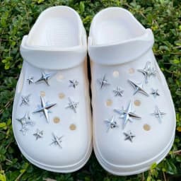 18pcs/Set Detachable Punk Style Metal Rivets Decorative Buckles For Garden Shoes & Hole Shoes New