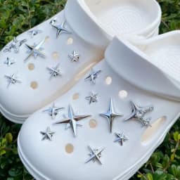 18pcs/Set Detachable Punk Style Metal Rivets Decorative Buckles For Garden Shoes & Hole Shoes New