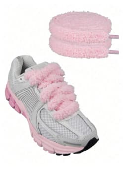 1 Pair of 120cm / 47.24inch Thick Plush Flat Shoelaces, Solid Color Soft Shoelaces, Suitable for Sneakers, Casual Shoes, Fashionable Shoe Accessories, Suitable for Spring and Summer, Bridesmaid Gifts, Travel and Vacation, Cute Little Items