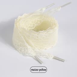 DIY Wide Lace Shoelaces with Hollow-Out Silk Trim, Black & White for German Trainers, Sneakers & White Shoes